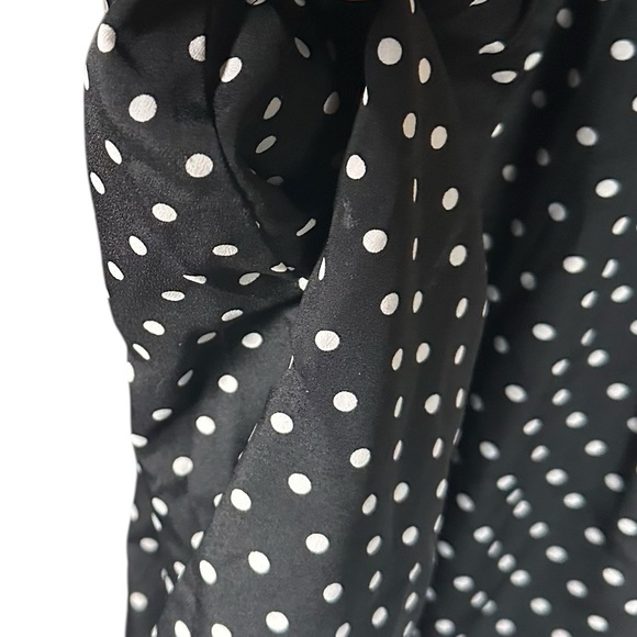 J.Crew Black White Polka Dot Dress Women’s Size 16 - Picture 4 of 7